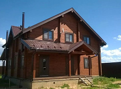 Двухэтажный дом из бруса 192х145 с террасой 0 Двухэтажный дом из бруса 192х145 с террасой 0