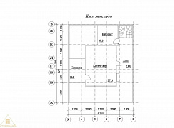 Объект №53: двухэтажный дом из бруса 195х130 с крыльцом, верандой и балконом 3